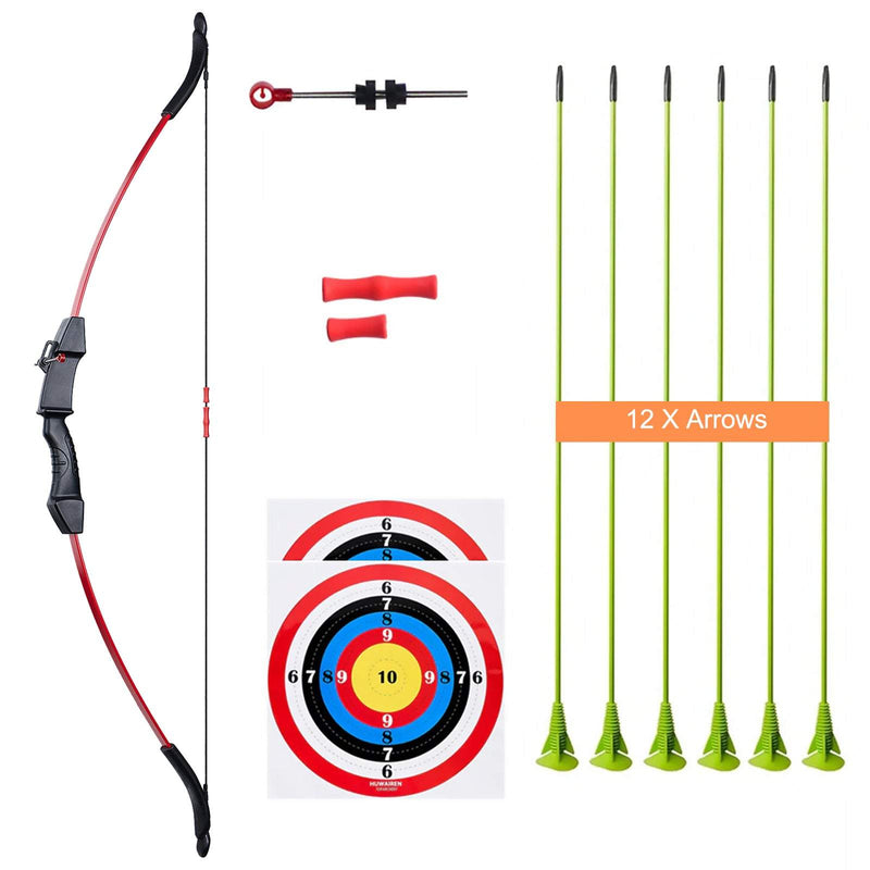 45" Kids Bow and Arrow Set Takedown Recurve Bow Gift for Children Practice Game