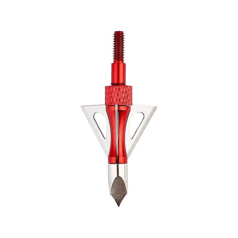 12Pcs Archery Broadheads 100 Grain 3 Blade Broad Screw-in Arrow Heads Tips for Shooting