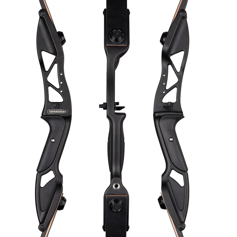 56" Archery Takedown Recurve Laminated Bow RH Aluminum Riser Hunting Bow 30-50lbs