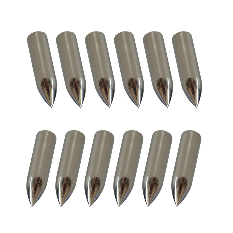12Pcs Archery Point Arrowhead Practice Arrow Tip for Wooden Bamboo Arrow