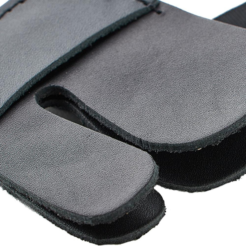 Archery Protective Finger Guard Double Layer Leather Finger Tab