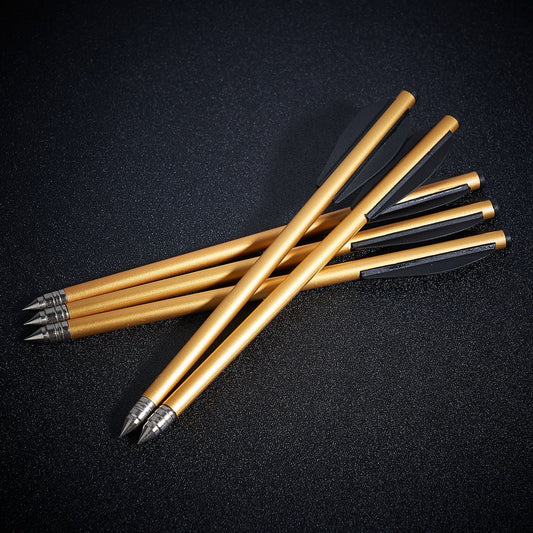 12pcs 6.3" Crossbow Bolts Arrows Aluminium Steel Tips Hunting Arrows for 50-80lbs Crossbow