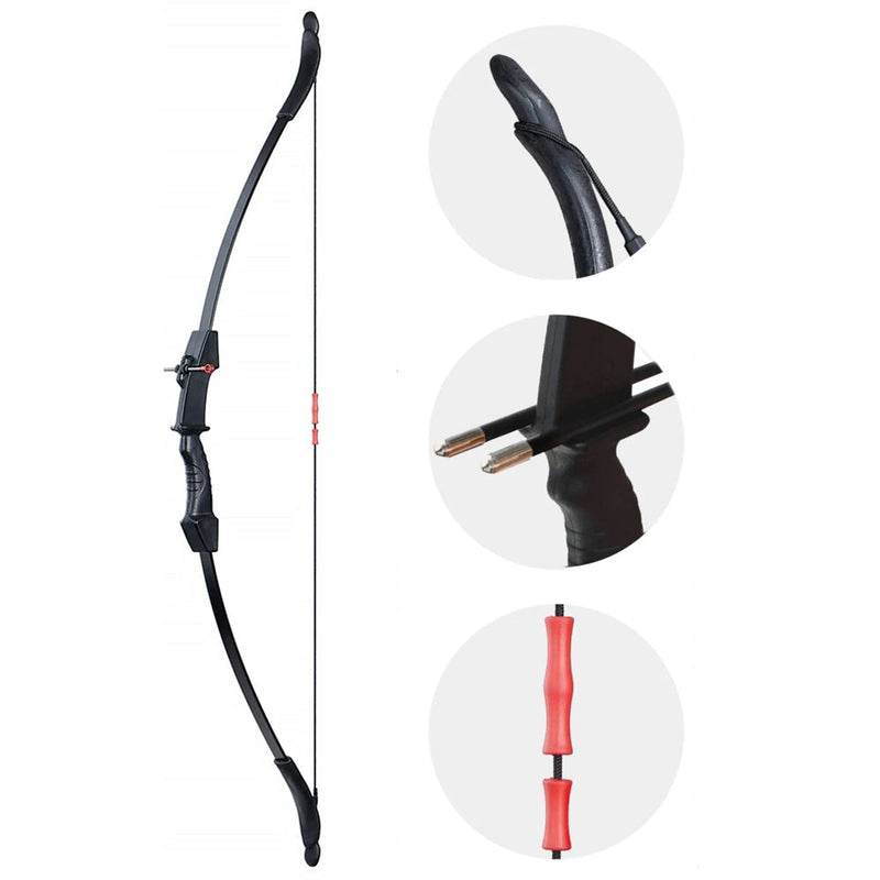 45" Kids Bow and Arrow Set Takedown Recurve Bow Gift for Children Practice Game