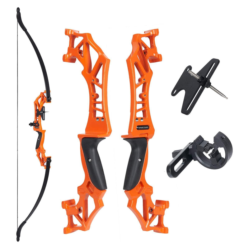 53" Takedown Recurve Bow Right Handed For Archery Club Beginner Practice Bow 20/30/40/55lbs