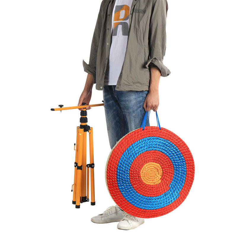 Archery Straw Target Traditional Bow Arrow Shooting Board Darts Outdoor 50cm 2 Layer Round Grass