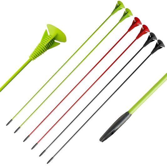 12pcs 25" Archery Sucker Arrows Children Practice Fiberglass Arrows