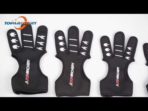 Archery Guard Finger Neoprene Shooting Gloves Fingertip Non-Slip Breathable 3 Finger Protector Hunting Accesory