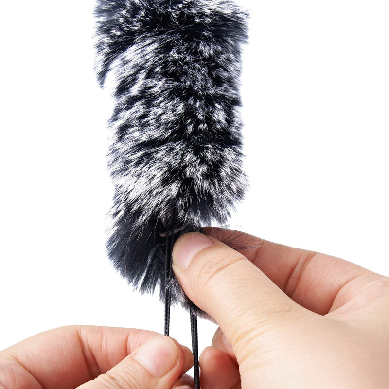 Archery Otter Hide Bow String Silencer Self-adhesive Fur Arrow Rest Bow Limbs Silencer Pads Kit