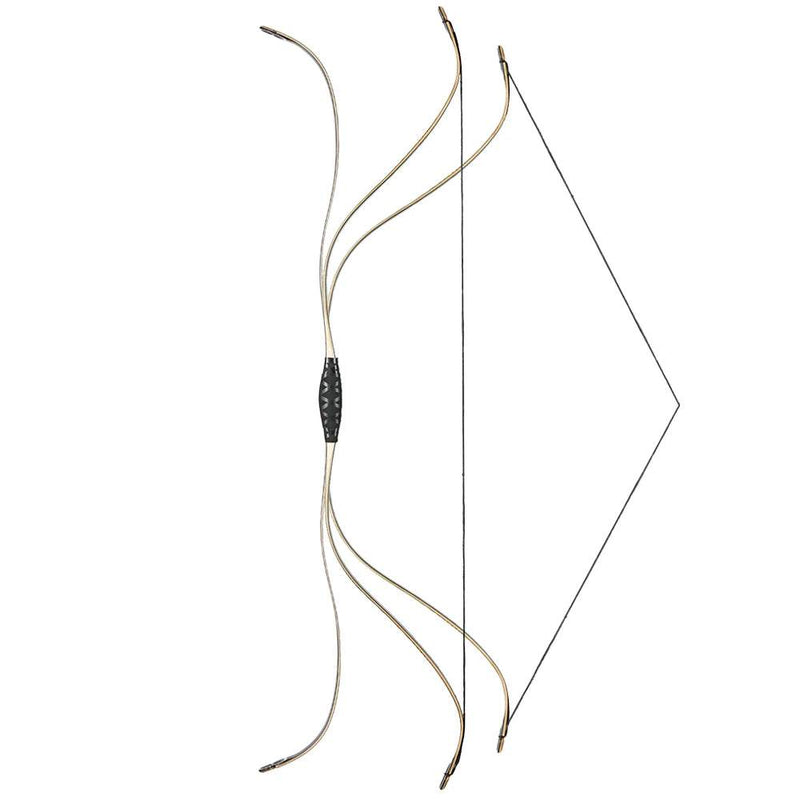 Archery 46" Traditional Horse Bow Recurve Laminated Bow Hunting Practice 25-50lbs