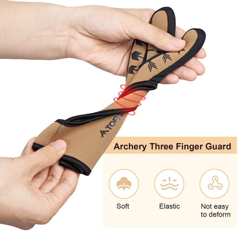 Archery Guard Finger Neoprene Shooting Gloves Fingertip Non-Slip Breathable 3 Finger Protector Hunting Accesory