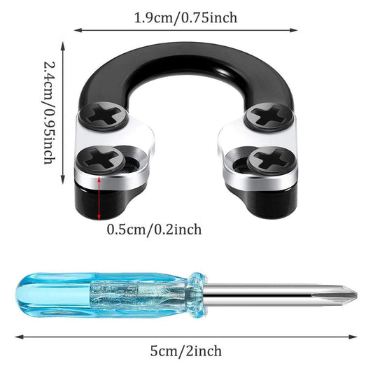 Archery Metal D Loop U Shape Ring Metal D Ring For Compound Bow