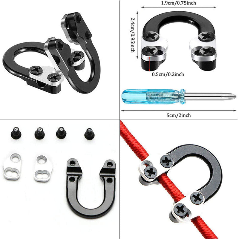 Archery Metal D Loop U Shape Ring Metal D Ring For Compound Bow