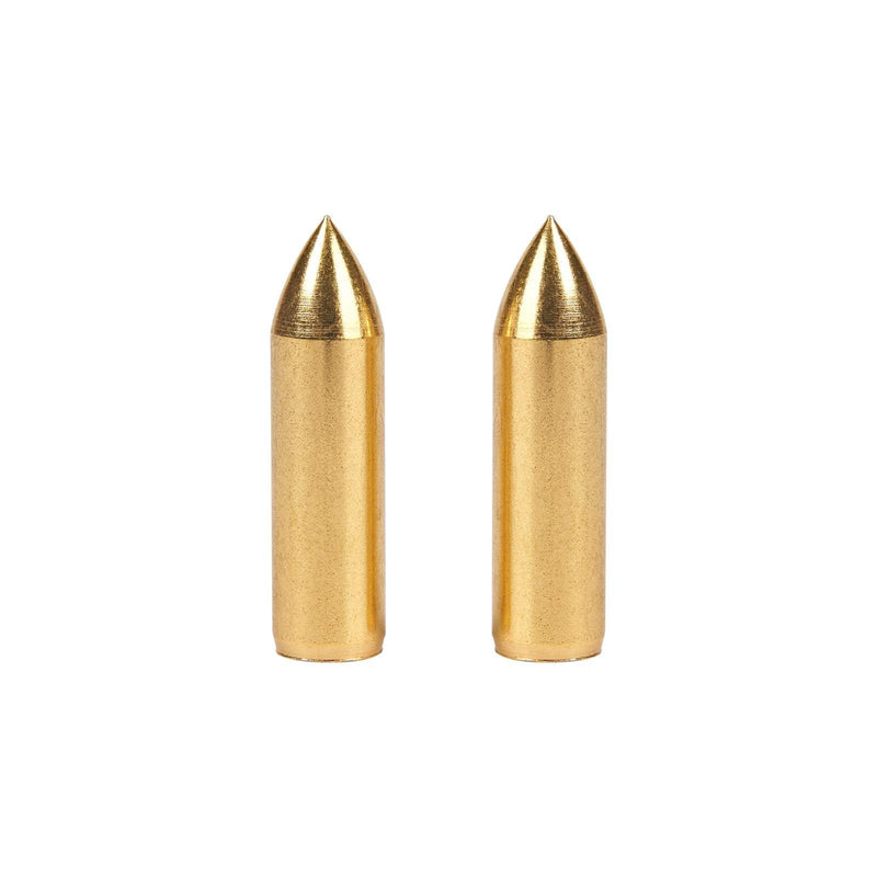 12Pcs Archery Target Arrow Head Gold Glue-on Field Points Tips