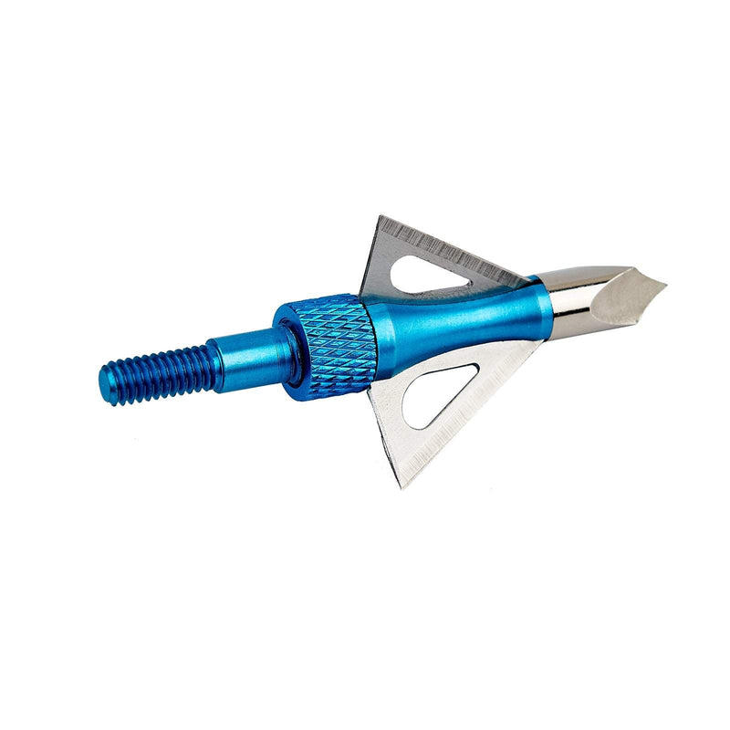 12Pcs Archery Broadheads 100 Grain 3 Blade Broad Screw-in Arrow Heads Tips for Shooting