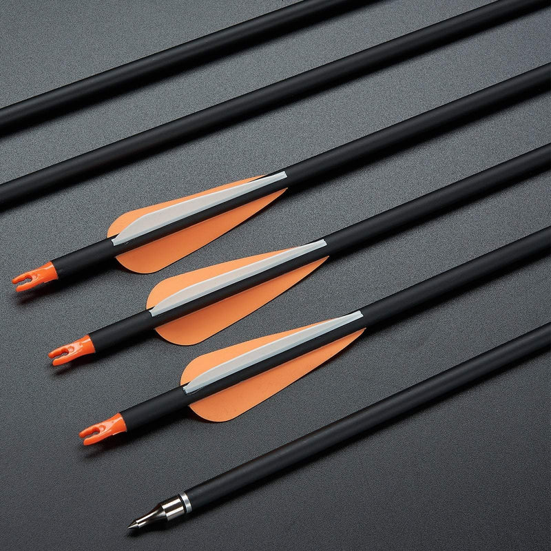 Archery 48"- 54" Traditional Recurve Bow and Carbon Arrows Set Mongolian Horse Bow 30-50lbs