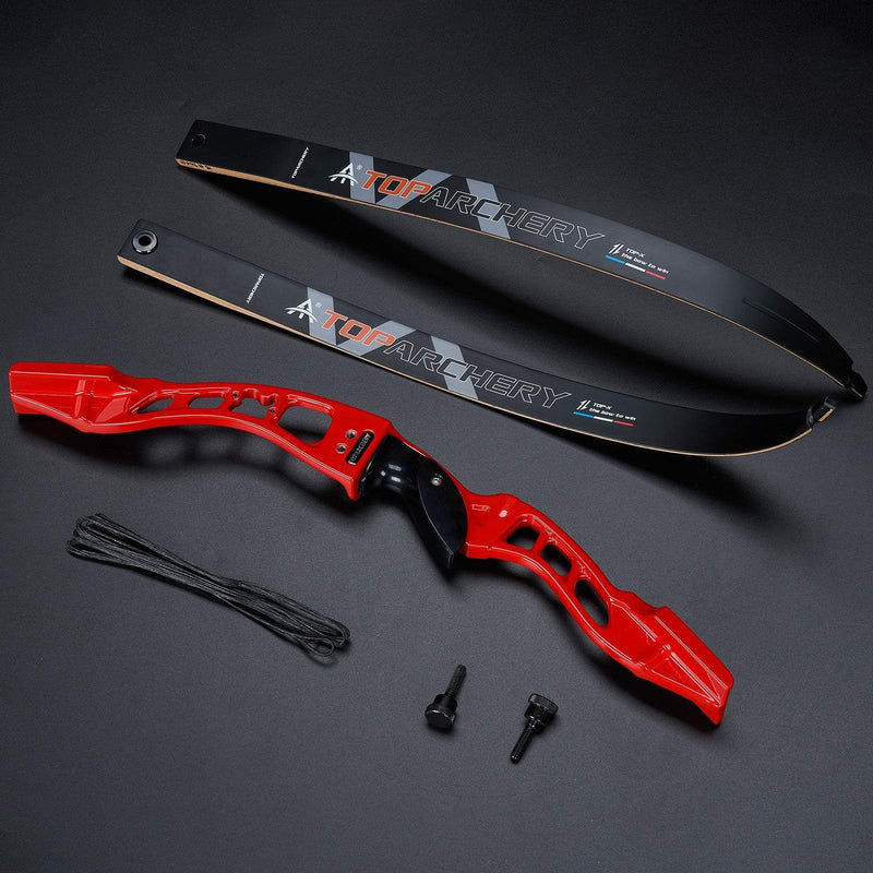 Archery 62" Beginners Competition Recurve Bow RH with Bow Sight Set 20-40lbs