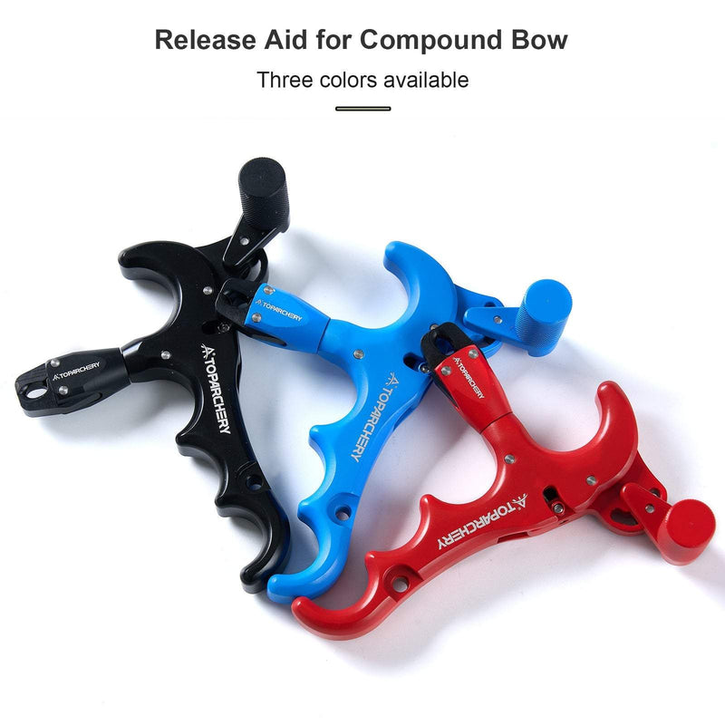 Compound Bow Thumb Release and D Loop Set Adjustable 360 Degree Rotation Thumb Trigger