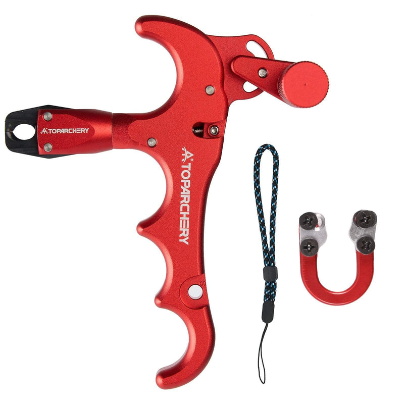 Compound Bow Thumb Release and D Loop Set Adjustable 360 Degree Rotation Thumb Trigger