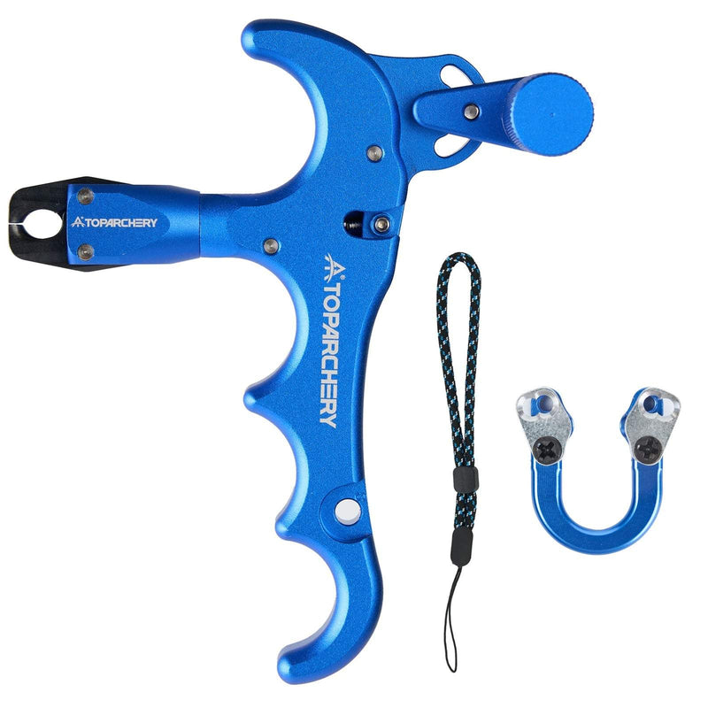 Compound Bow Thumb Release and D Loop Set Adjustable 360 Degree Rotation Thumb Trigger