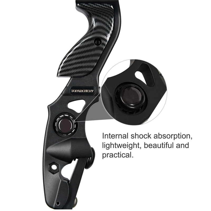 Archery 62" ILF Recurve Bow Set RH Aluminum Riser Hunting Bow with 12pcs Carbon Arrows 25-60lbs