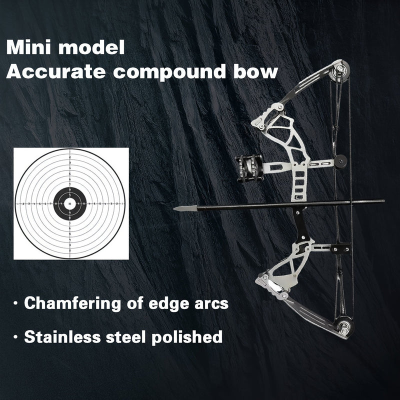 Archery 9.5 inch Mini Compound Bow Set RH for Sports Entertainment Fun