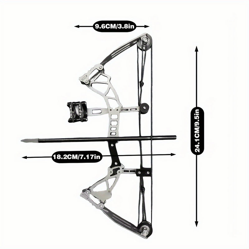 Archery 9.5 inch Mini Compound Bow Set RH for Sports Entertainment Fun