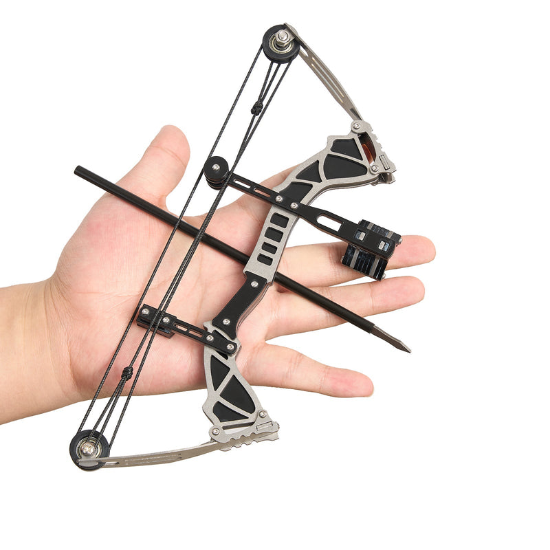 Archery 9.5 inch Mini Compound Bow Set RH for Sports Entertainment Fun