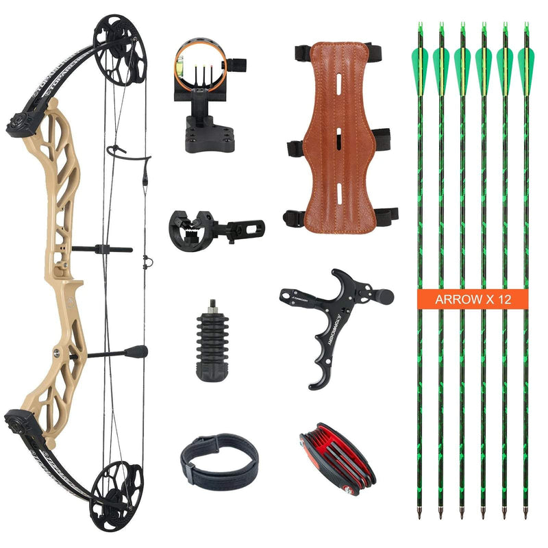 Adults Hunting Compound Bow 19-70lbs Left Right Hand Beginner Outdoor Shooting
