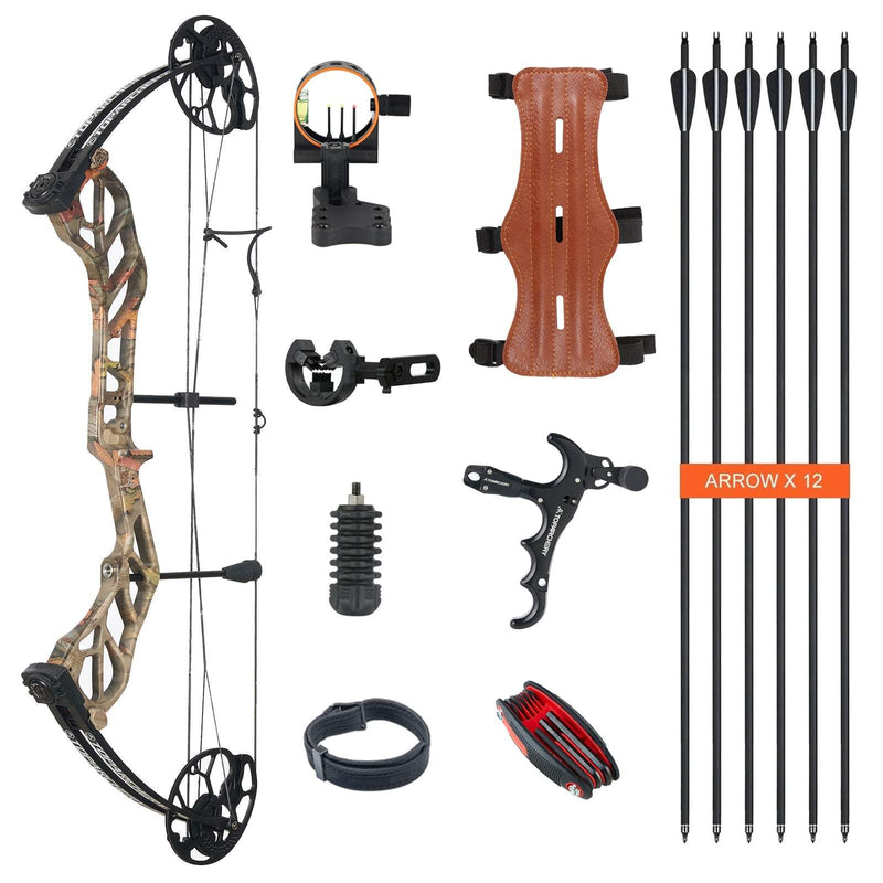 Adults Hunting Compound Bow 19-70lbs Left Right Hand Beginner Outdoor Shooting