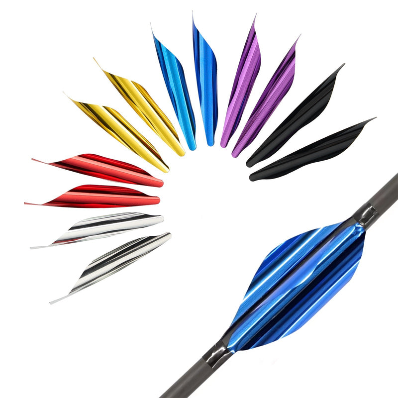 50pcs Spin Vanes 1.8 inch Spiral Archery Feather