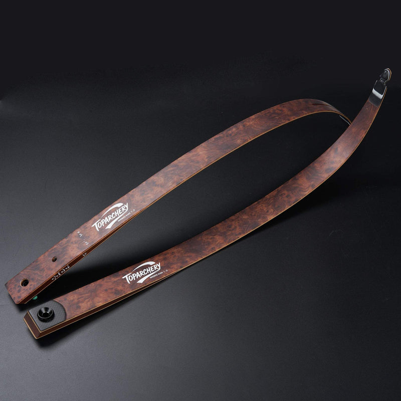 TopArchery 60" Hunting Bow RH Takedown Recurve Wood Laminated Bow 20-60lbs