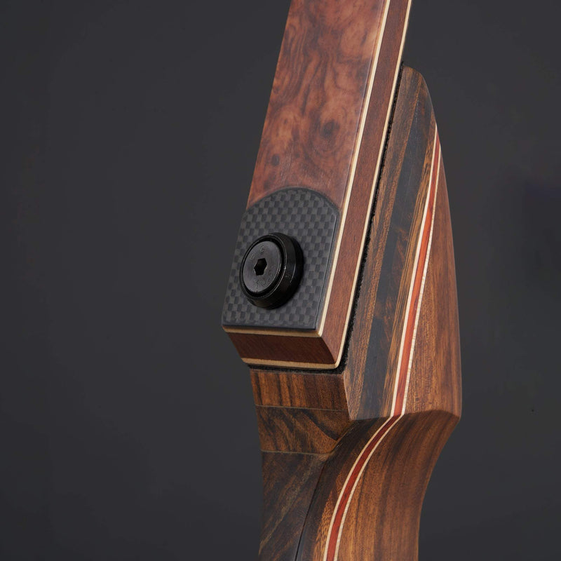 TopArchery 60" Hunting Bow RH Takedown Recurve Wood Laminated Bow 20-60lbs