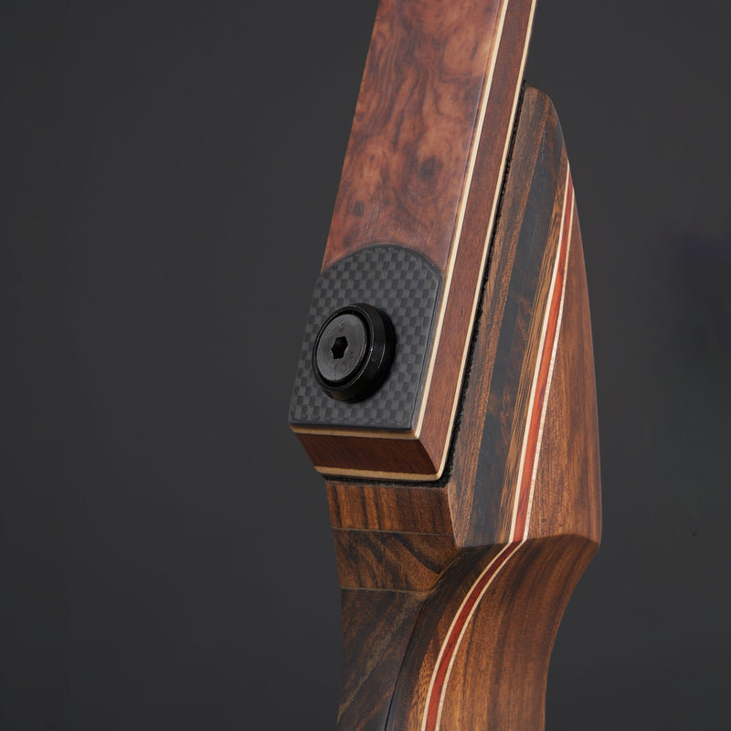 Archery 60" Recurve Hunting Bow and Arrow Set RH Wood Laminated Bow with Quiver Gears 20-60lbs