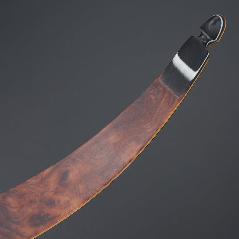 Archery 60" Recurve Hunting Bow and Arrow Set RH Wood Laminated Bow with Quiver Gears 20-60lbs