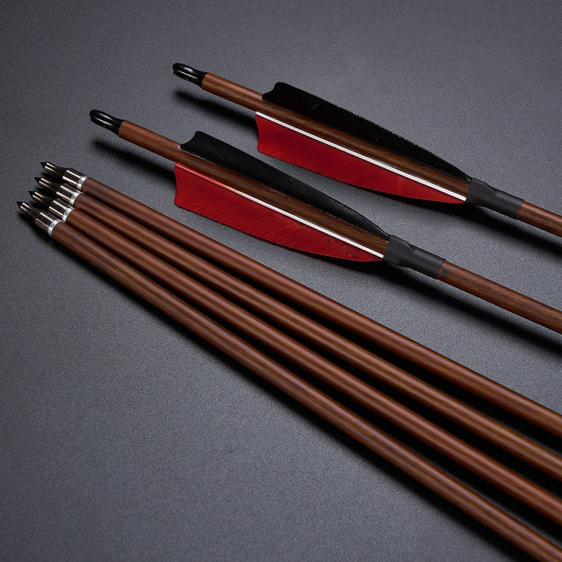 Archery 60" Recurve Hunting Bow and Arrow Set RH Wood Laminated Bow with Quiver Gears 20-60lbs