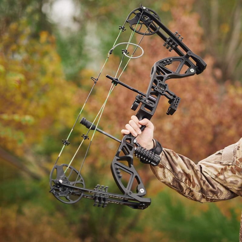 Adults Beginner Compound Bow Set RH Archery Hunting Bow 30-70lbs