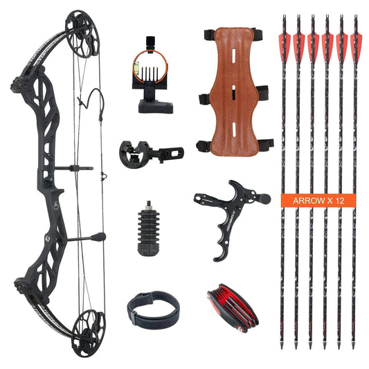 Adults Hunting Compound Bow 19-70lbs Left Right Hand Beginner Outdoor Shooting