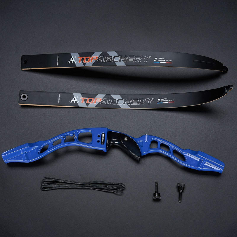 66" Archery Competition Recurve Bow and Arrow Set Right Hand for Beginner 18-50lbs