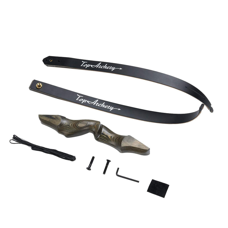 60" Archery Laminated Recurve Bow Left Right Handed Takedown Hunting Bow 30-50lbs