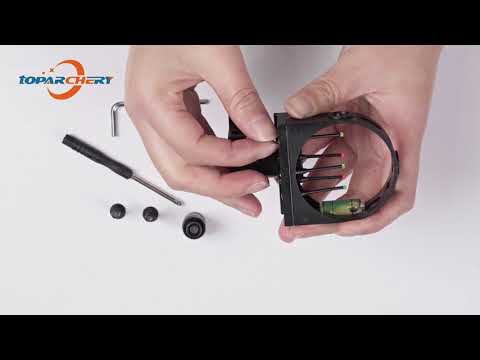 Archery 5-PIN Bow Sight with Light For Recurve Compound Bow