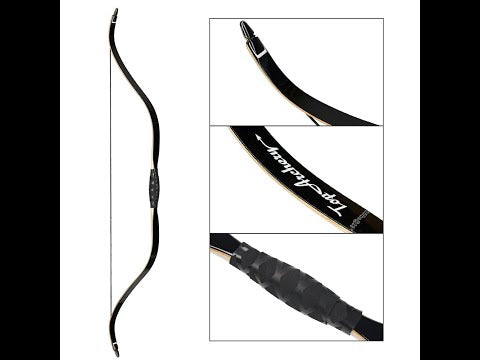 Archery 46" Traditional Horse Bow Recurve Laminated Bow Hunting Practice 25-50lbs
