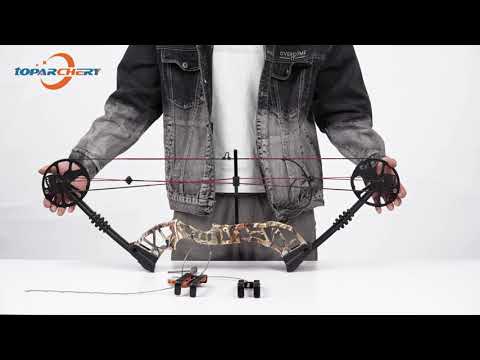 Portable Hand Held Compound Bow Press with 2 Quad Brackets Bow String Replacement Tool for Compound Bow