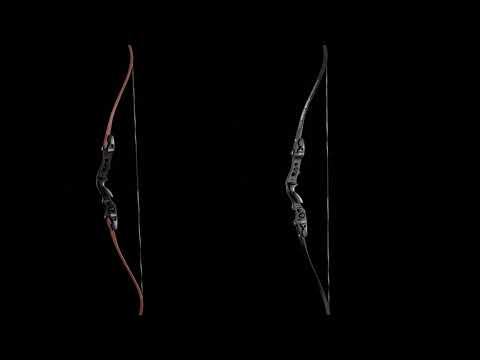 62" Archery ILF Recurve Hunting Bow RH with Carbon Sheet Wood Bamboo Laminated Limbs 25-60lbs