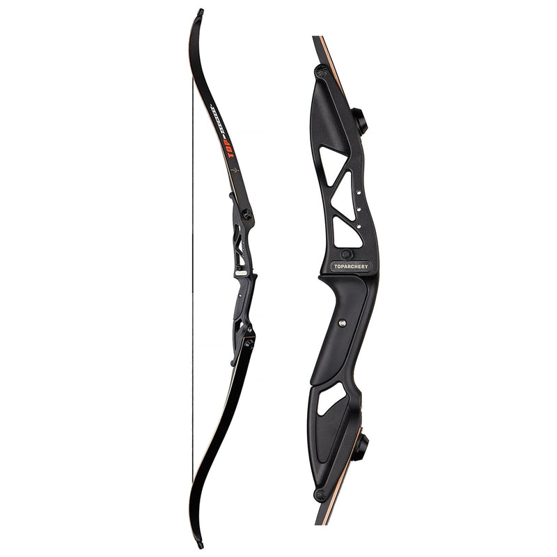 56" Archery Takedown Recurve Bow Laminated RH Metal Riser Hunting Bow 30-50lbs