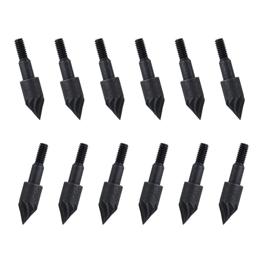 12Pcs Diameter 7.9mm Sharp Arrow Point Archery Carbon Steel Broadhead 100Grain Arrowheads Tips