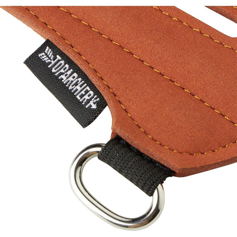 Archery Arm Guard Brown Forearm Protector Gear with 4-Hole Adjustable Straps