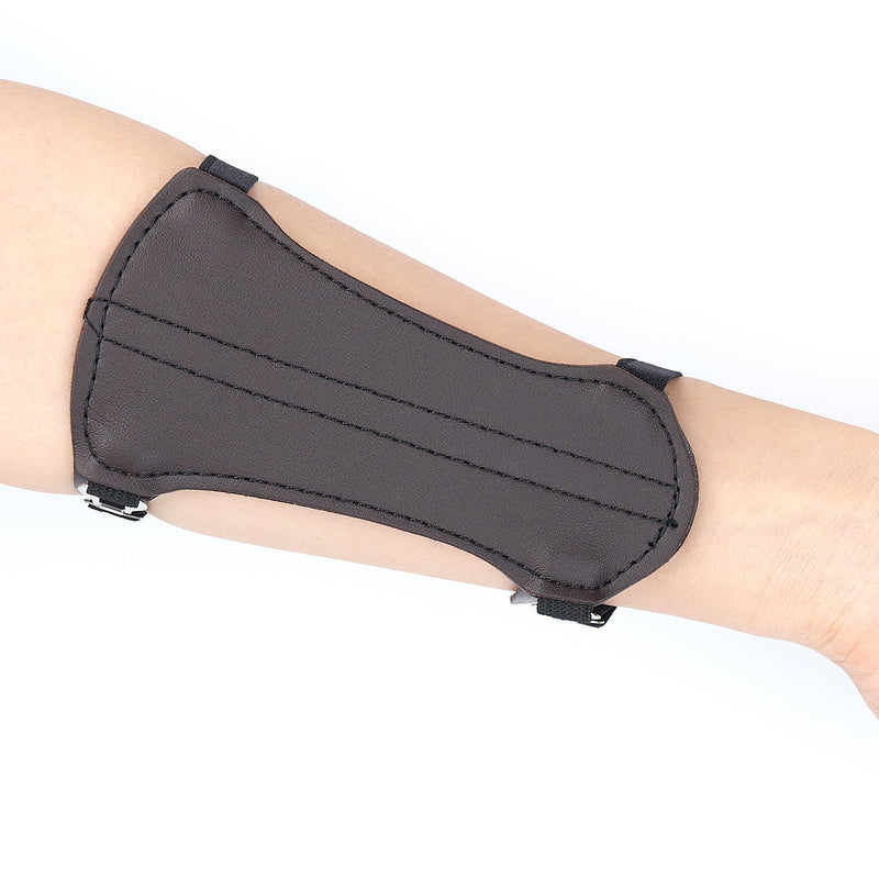 2 Straps Leather Arm Guard Archery Arm Protector