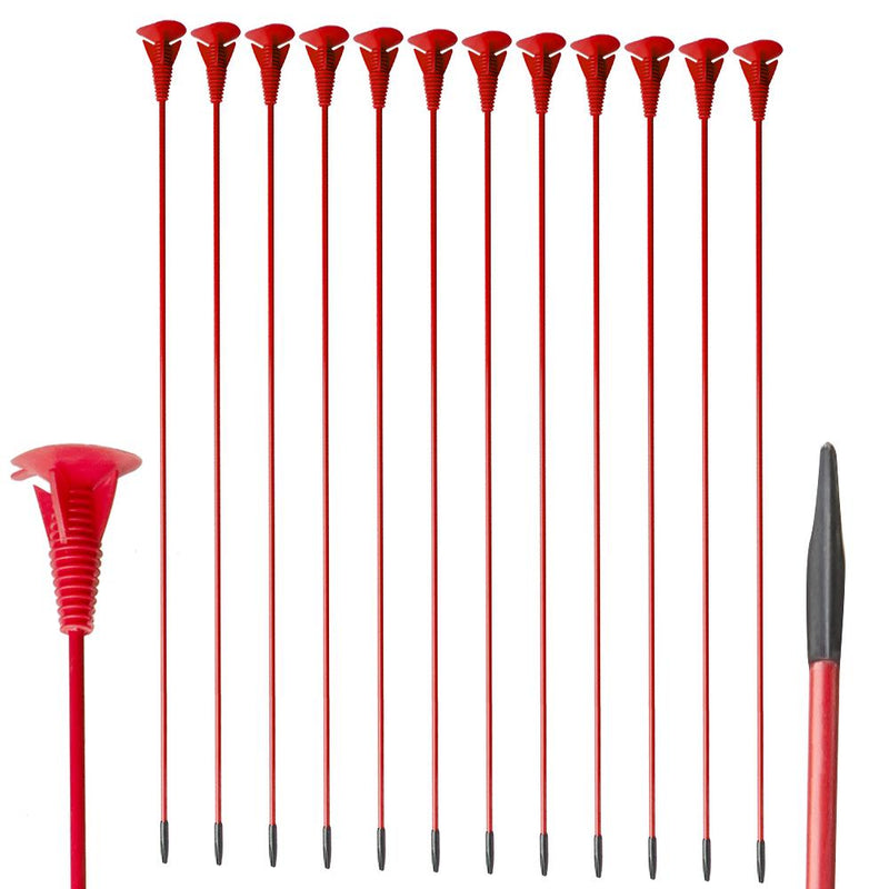 12pcs 25" Archery Sucker Arrows Children Practice Fiberglass Arrows