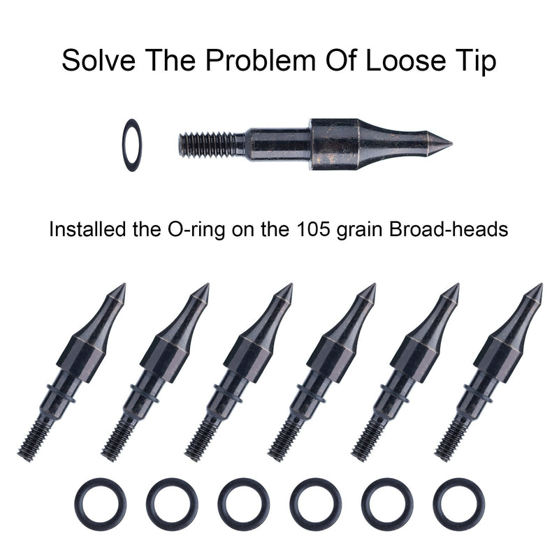 6Pcs Archery 30" Feather Fletched Carbon Arrows Spine 400 for Recurve Compound Bow