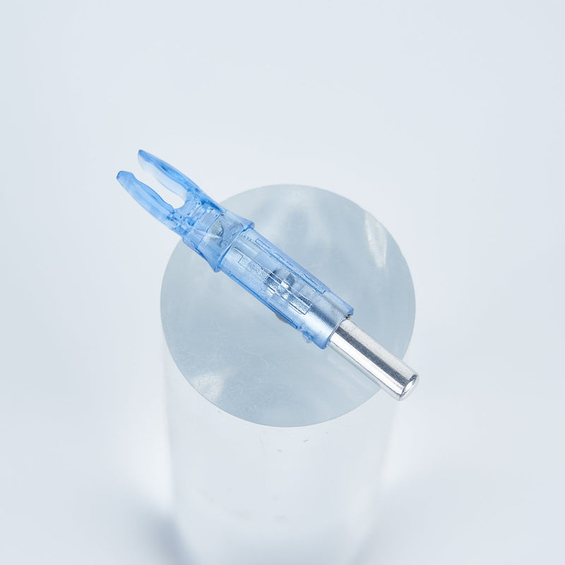 12Pcs Blue LED Lighted Archery Arrow Nock Tail for ID 6.2mm Arrow Shaft